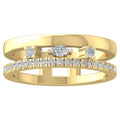 10K Yellow Gold Lab Grown Diamond Wedding Band Ring Size 7 B81451