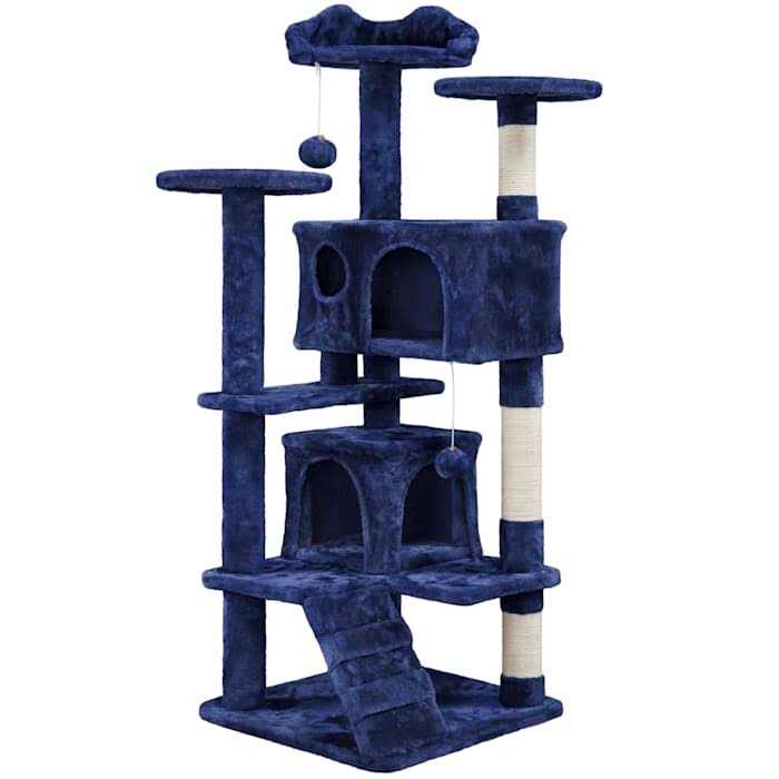 Plush Cat Tree with 2 Condos X940189
