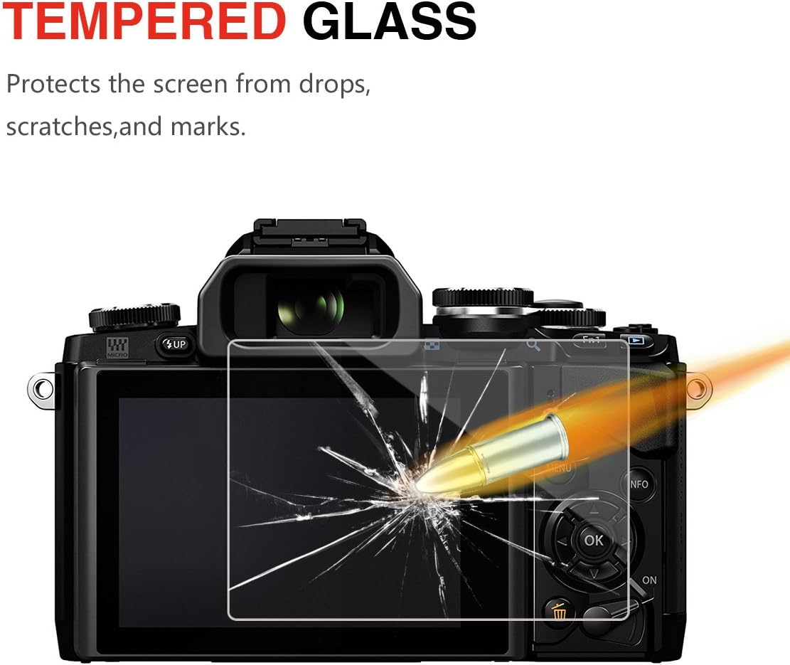 Tempered Screen Protector for Olympus OM-D E-M10 Mark III II E-M5 Mark II Pen-F E-P5 E-PL8 E-PL7 E-PL9 Z39083