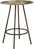 Bar Table, 30-Inch, Cappuccino/Marble/Coffee M18680