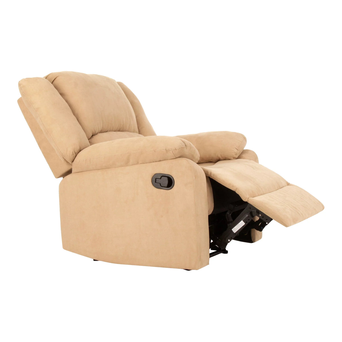 Beige Microfiber Recliner K7556