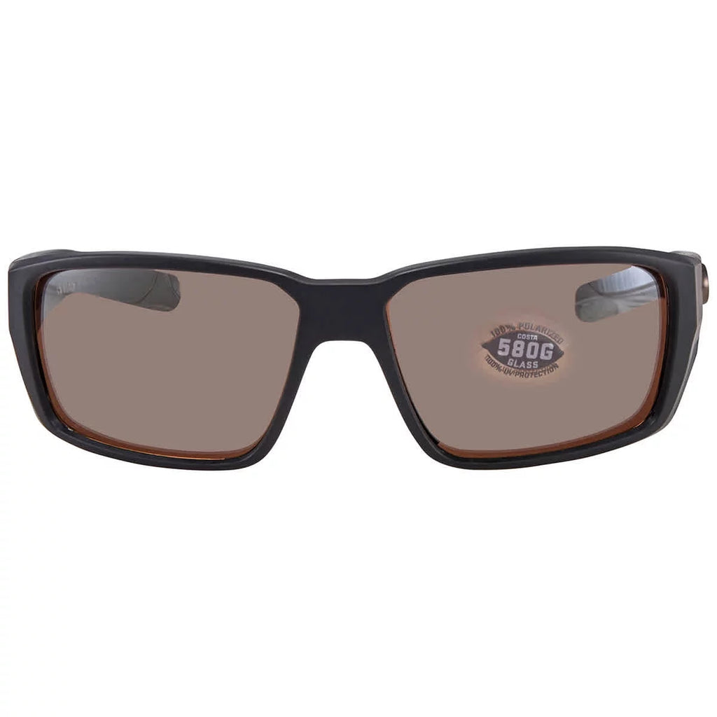 Copper Silver Mirror Polarized Glass Men's Sunglasses Z4689