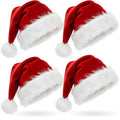 4 Pack Velvet Santa Hat R40578