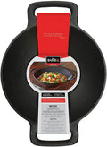 Cast Iron Wok with 2 Handles Black Q8867