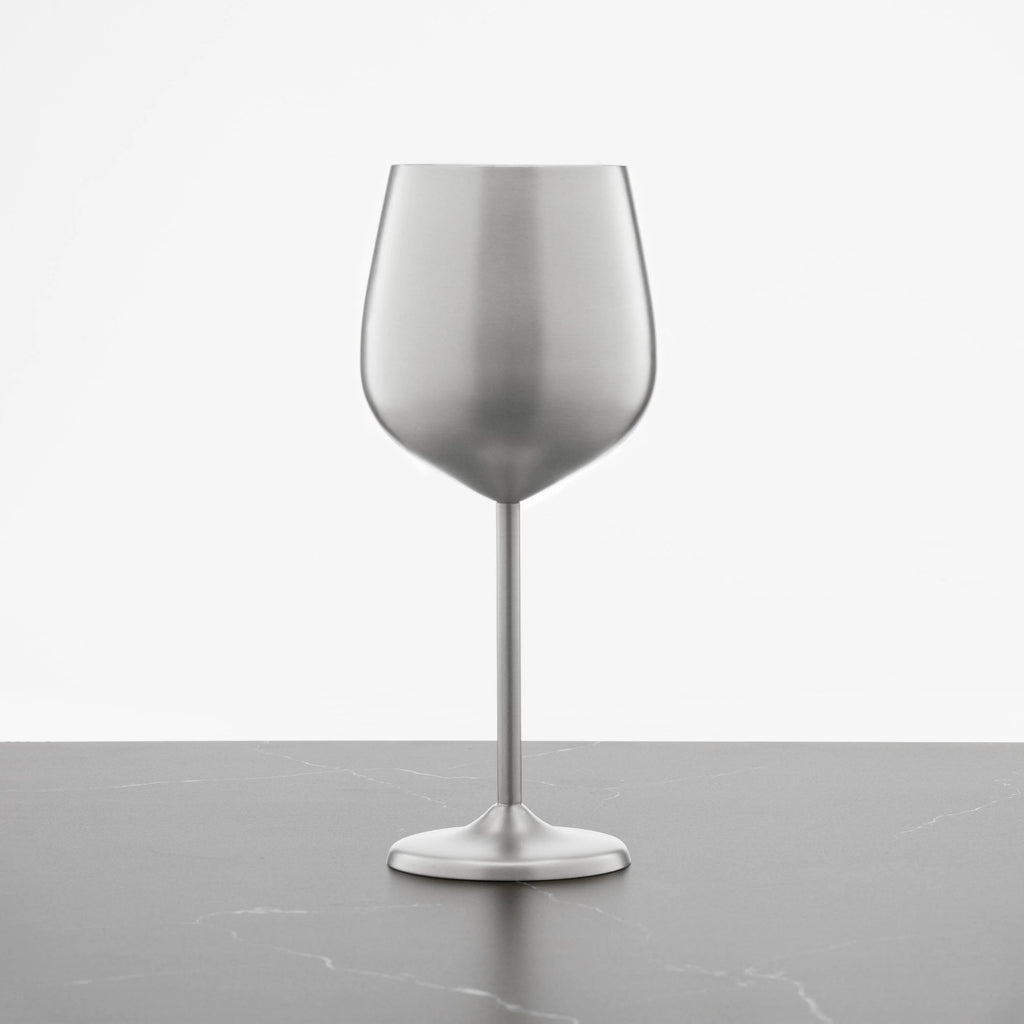 Set of 4 18 Ounce Stainless Wine Glass E6229