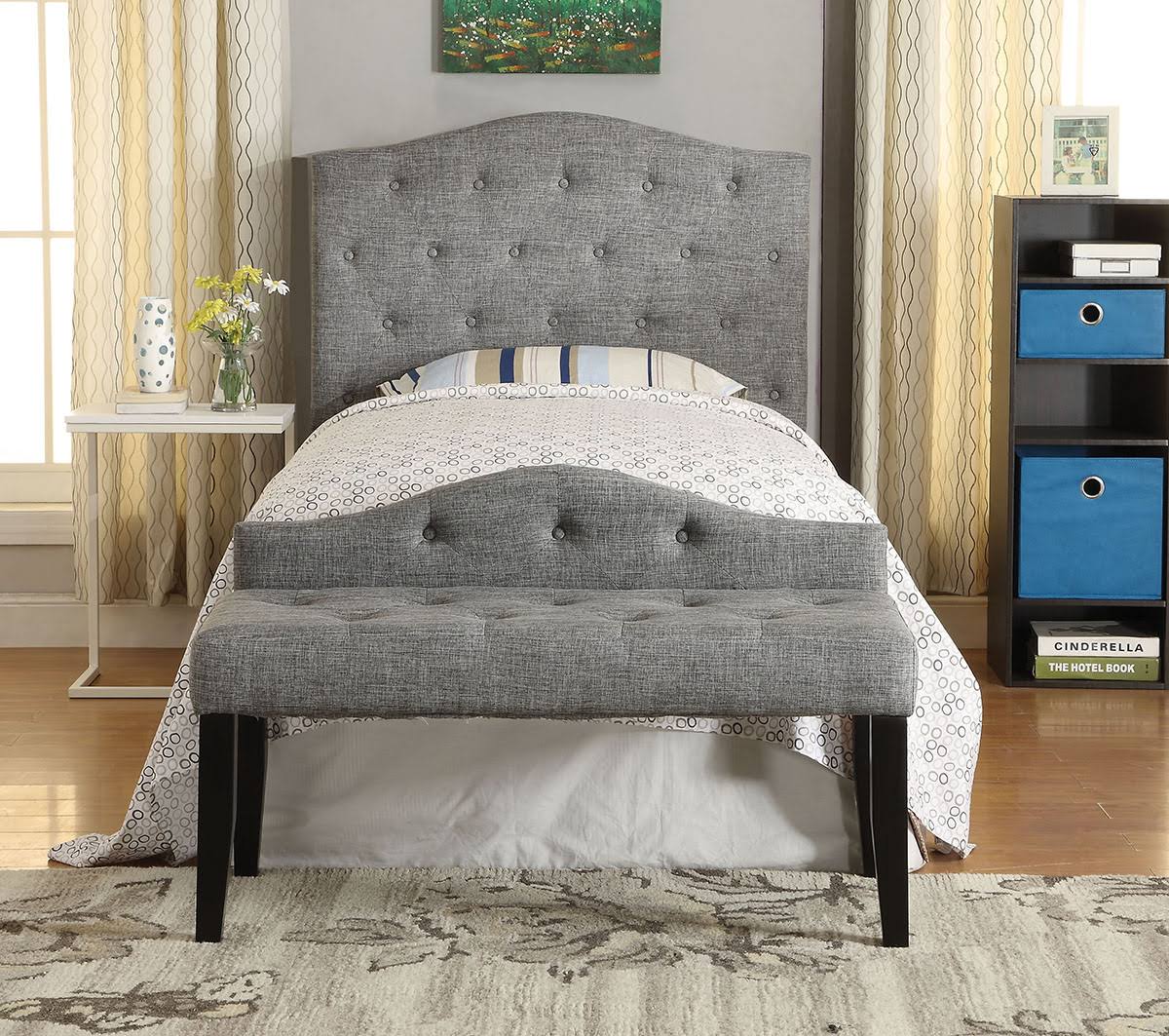 Gray Twin Size Headboard W761