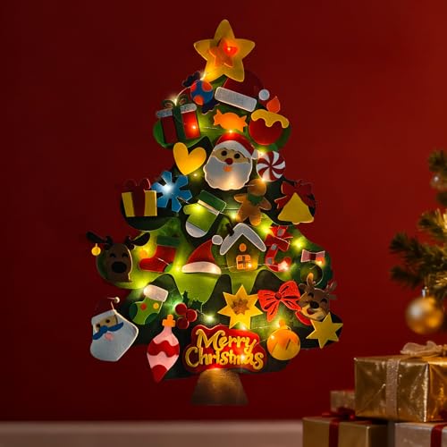 DIY Felt Christmas Tree Kit with Ornaments Y83431