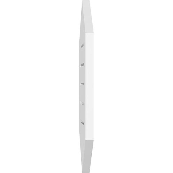 Vertical Peaked Surface Mount PVC Gable Vent S4838