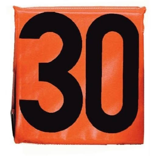 Sideline Markers - Set of 11 (Black on Orange) R996109