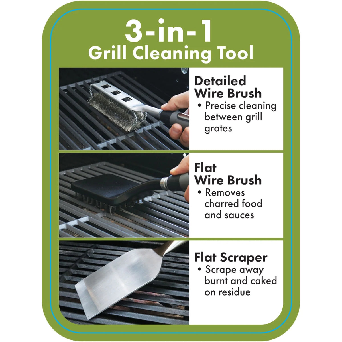3-Piece Grill Cleaning System Q885