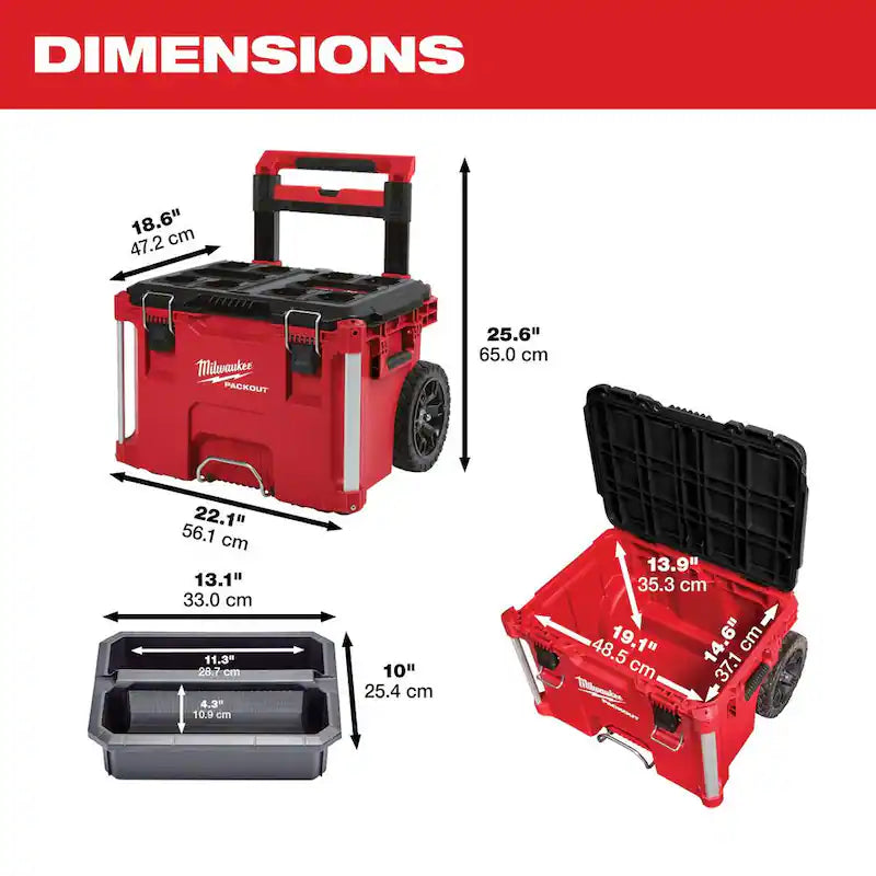 22 in. Rolling Tool Box and 19 in. Tool Tray H71387