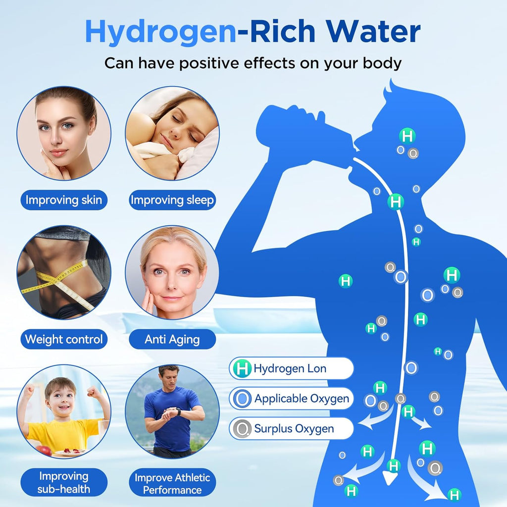 Silver Hydrogen Water Bottle R16584