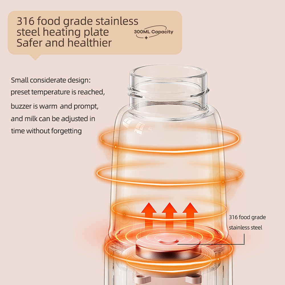 Electric Kettle Water Warmer 300ml Wireless Outdoor Car Baby Kettle I8247