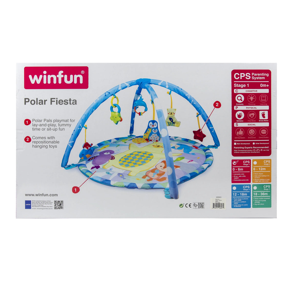 Polar Fiesta Activity Playmat with Hanging Toys E4092