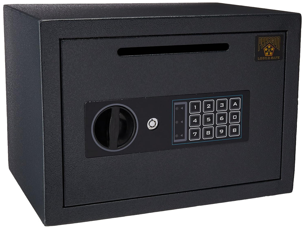 Compact Steel Digital Safe with Keypad Black M81522