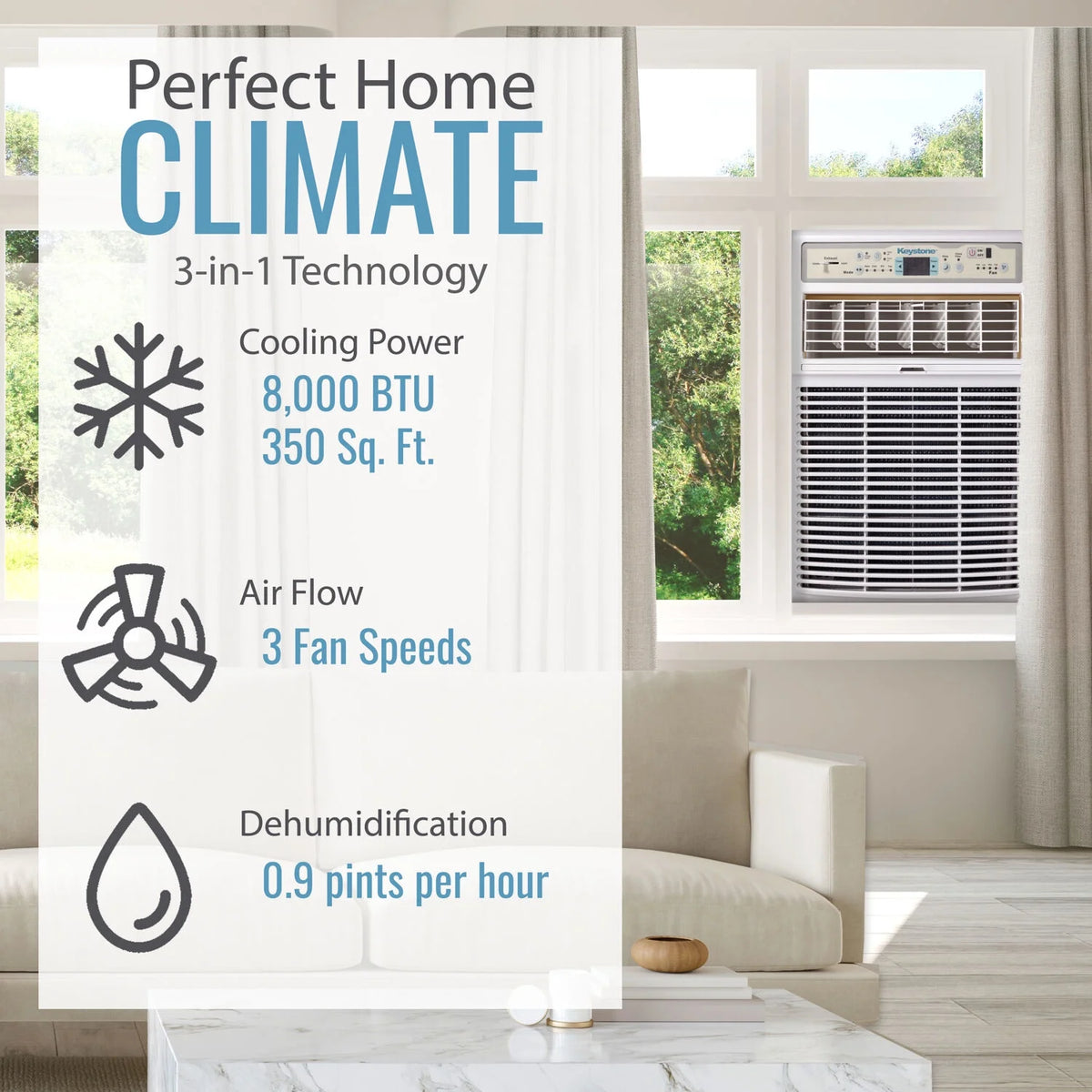 8,000 BTU Slider/Casement Window Air Conditioner Z59300