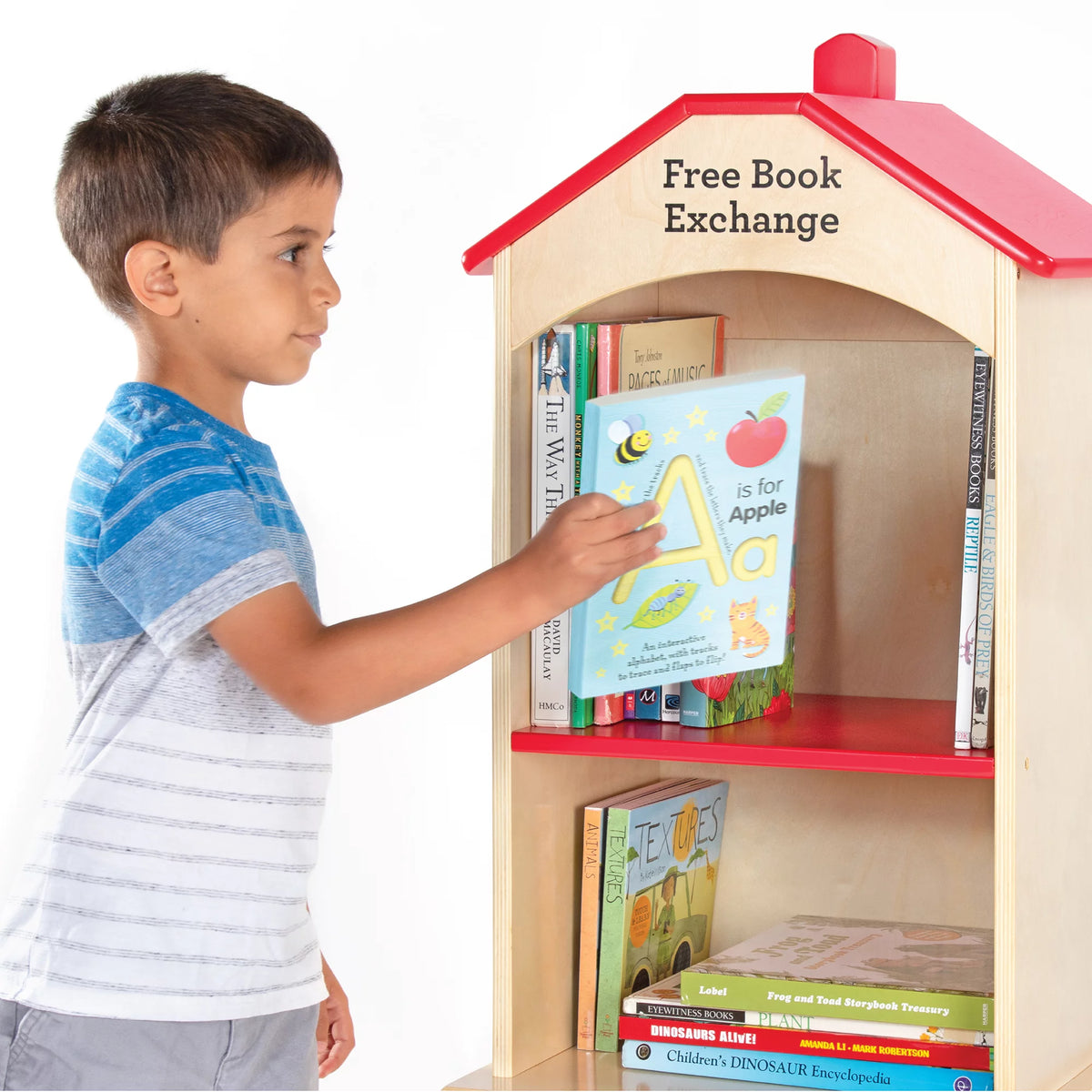 3-Shelf Wooden Bookcase W2479