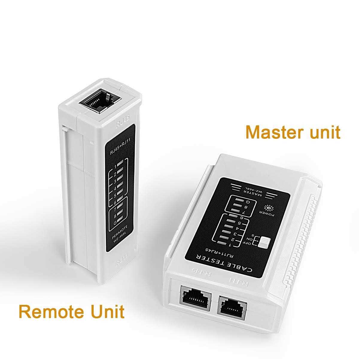 RJ45 Cable Tester Network Ethernet Wire Test Tool for LAN Phone RJ45 RJ11 RJ12 Cat5 Cat5e Cat6 Cat6a Cat7 UTP Shield Cable S72183