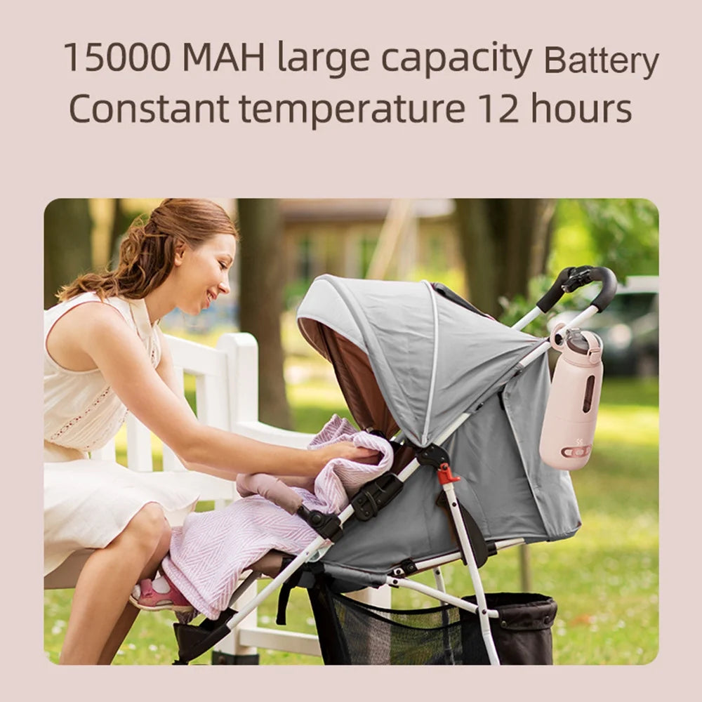 Electric Kettle Water Warmer 300ml Wireless Outdoor Car Baby Kettle I8247