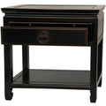 Antique Black Rosewood Bedside Table K933926