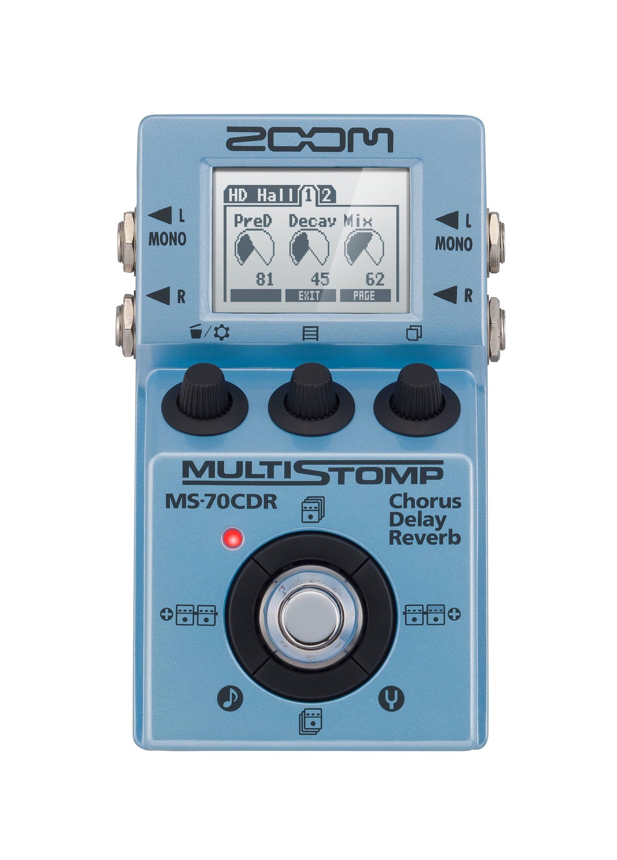 MultiStomp Bass Pedal with Chorus, Delay, Reverb Effects U7229