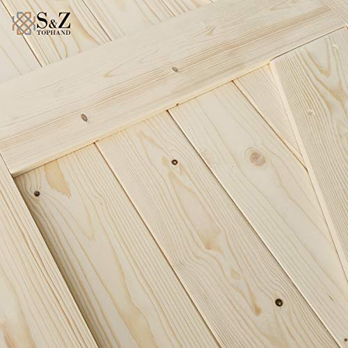 Unfinished Solid Wood Barn Door A1066