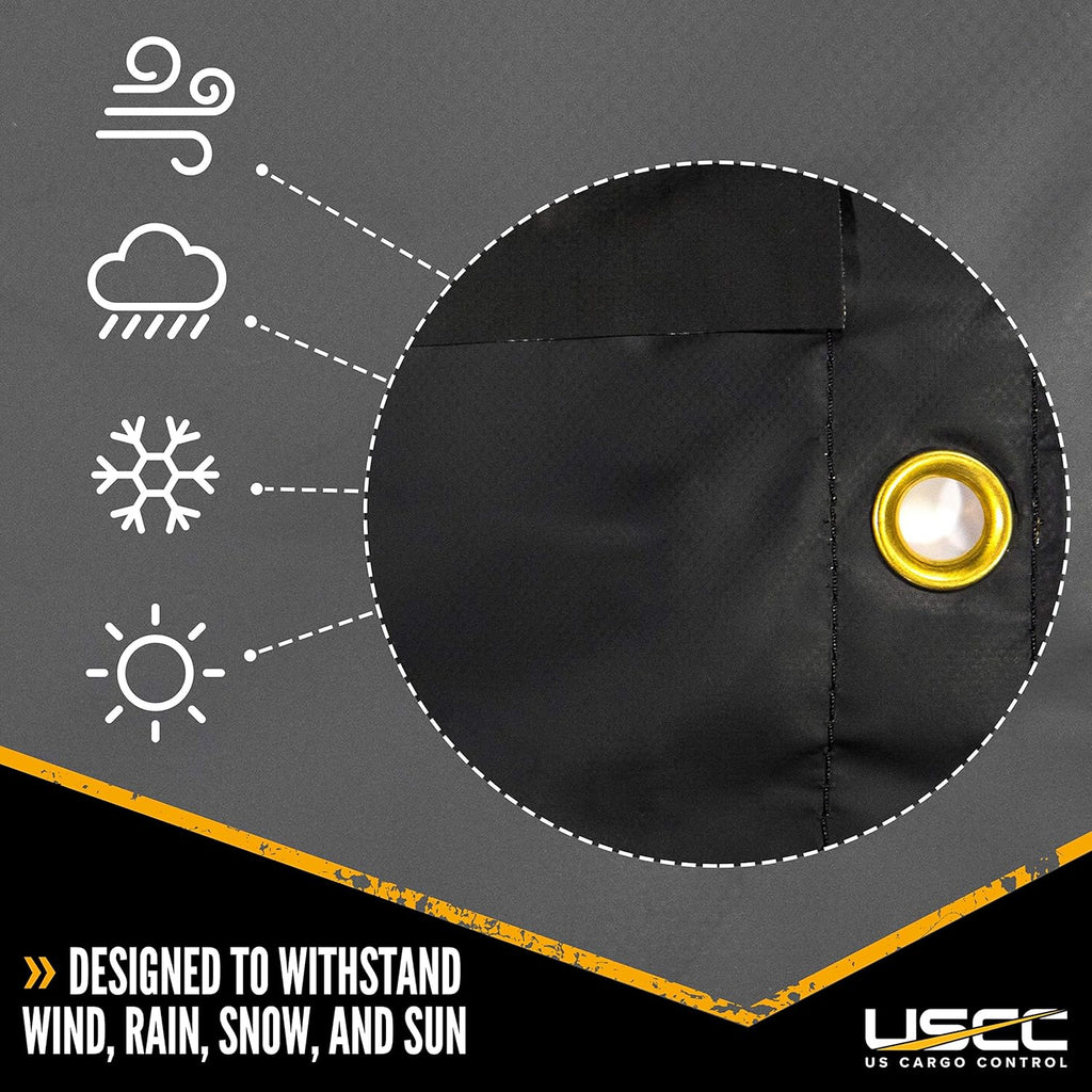 Heavy-Duty Steel Tarp 24 Foot x 18 Foot 18 Ounce PVC-Coated Polyester Waterproof Truck Tarp Q368