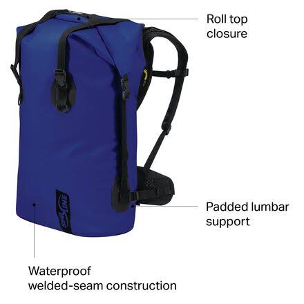 Blue 65 Liter Dry Pack U1867