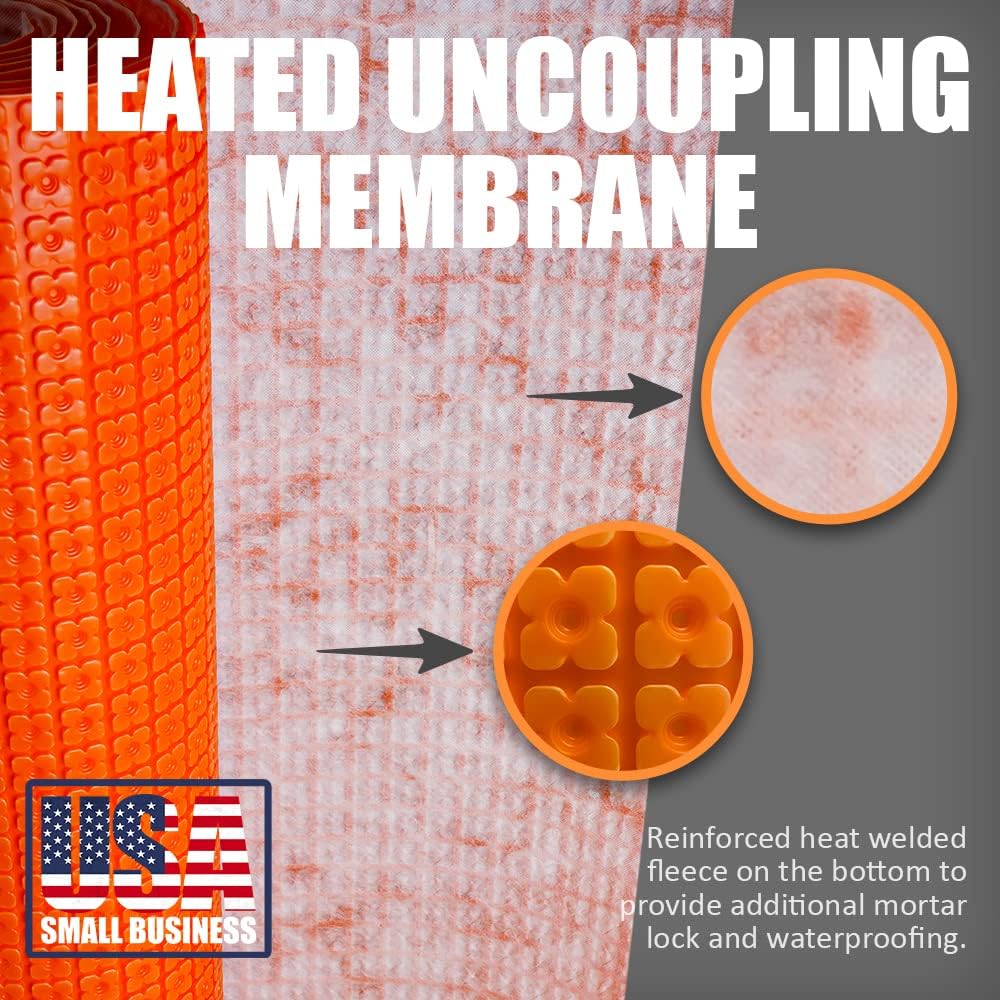 Heated Floor Uncoupling Membrane 54 SQFT M45895