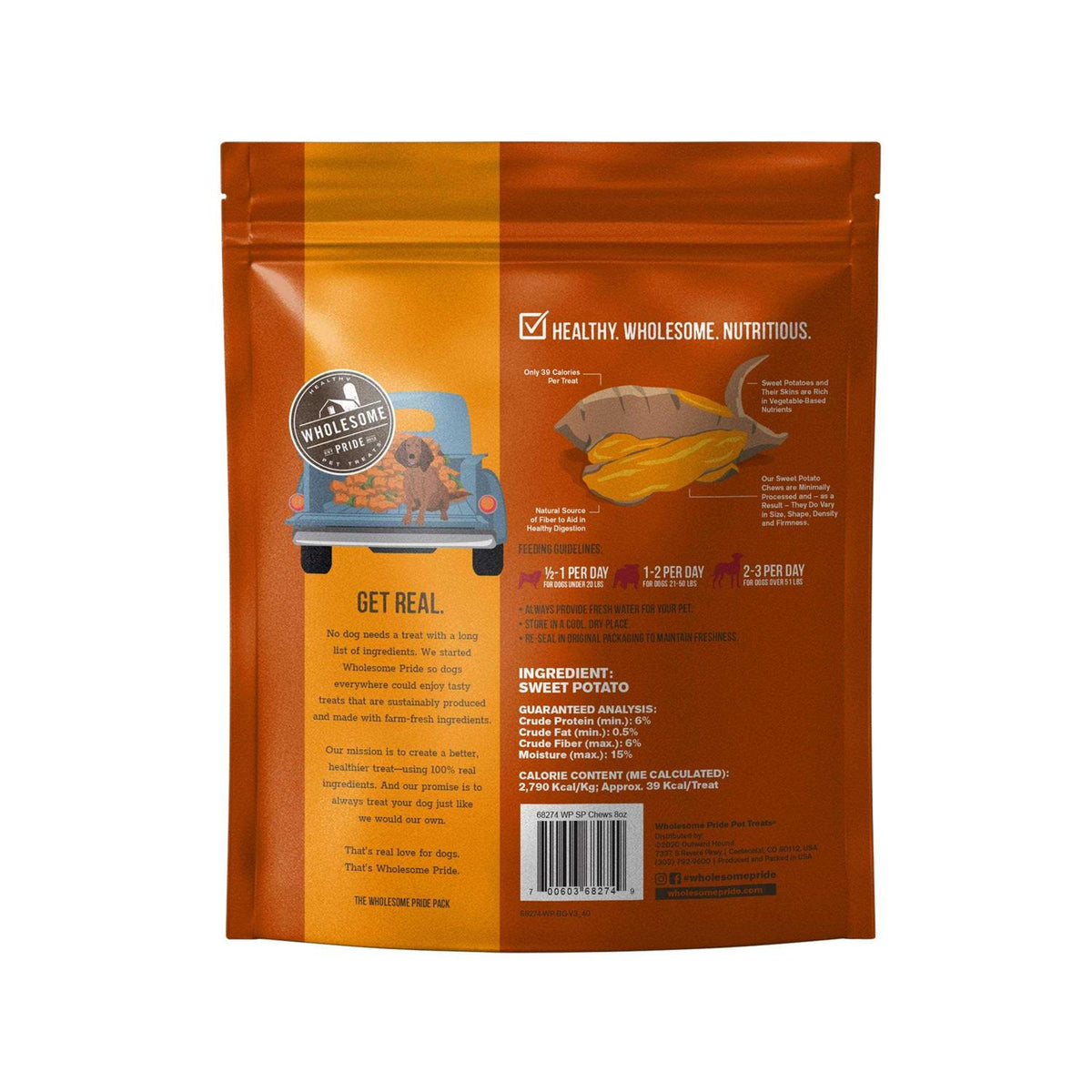 Sweet Potato Chews Dog Treats B24658