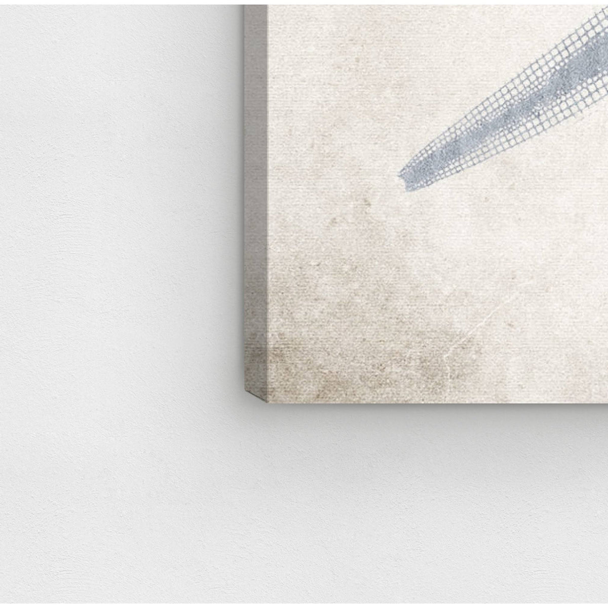 Blue Starfish Grey Coastal Canvas V233962