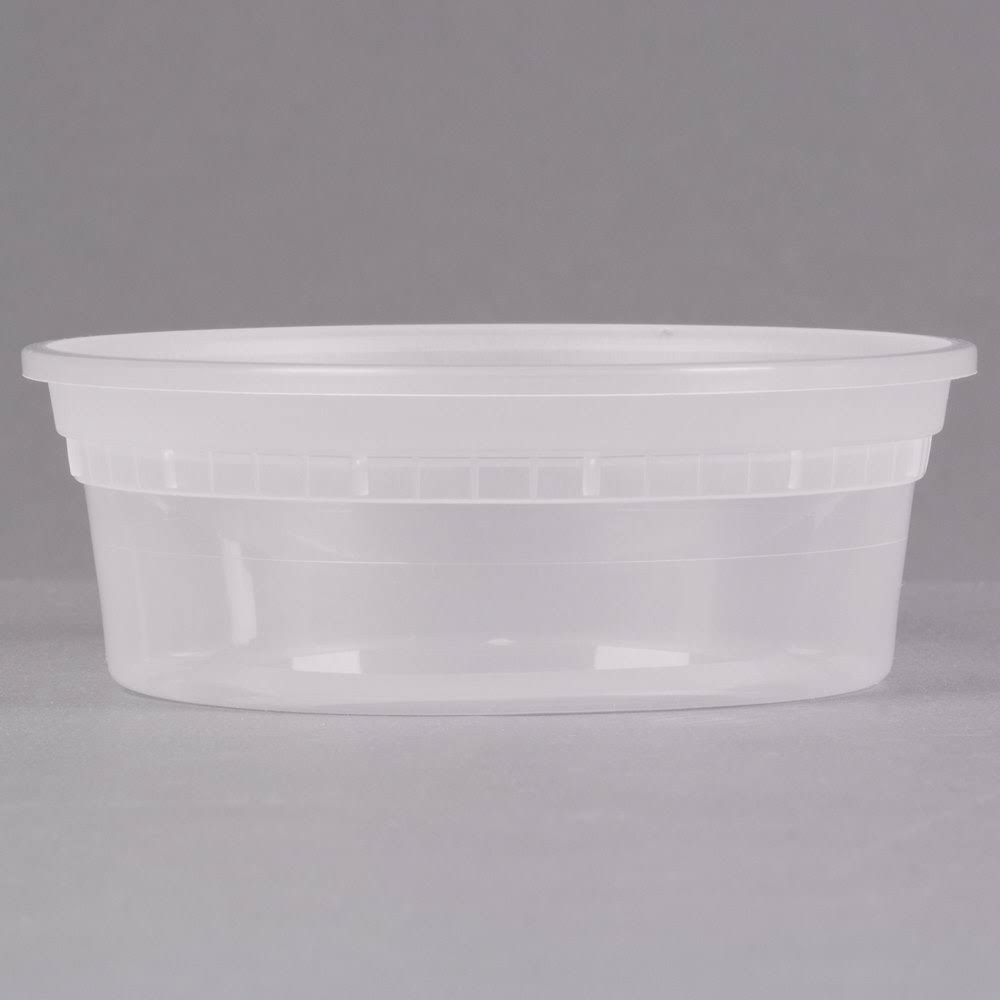 Translucent 8 oz Microwavable Container Y516
