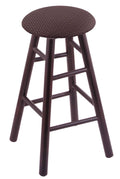 Dark Cherry Finish Counter Stool with Truffle Seat W4012