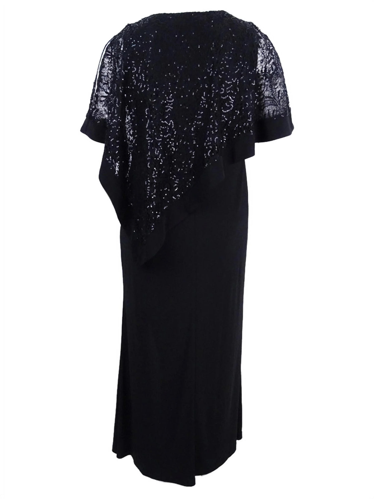Asymmetric Sequined Evening Dress X682