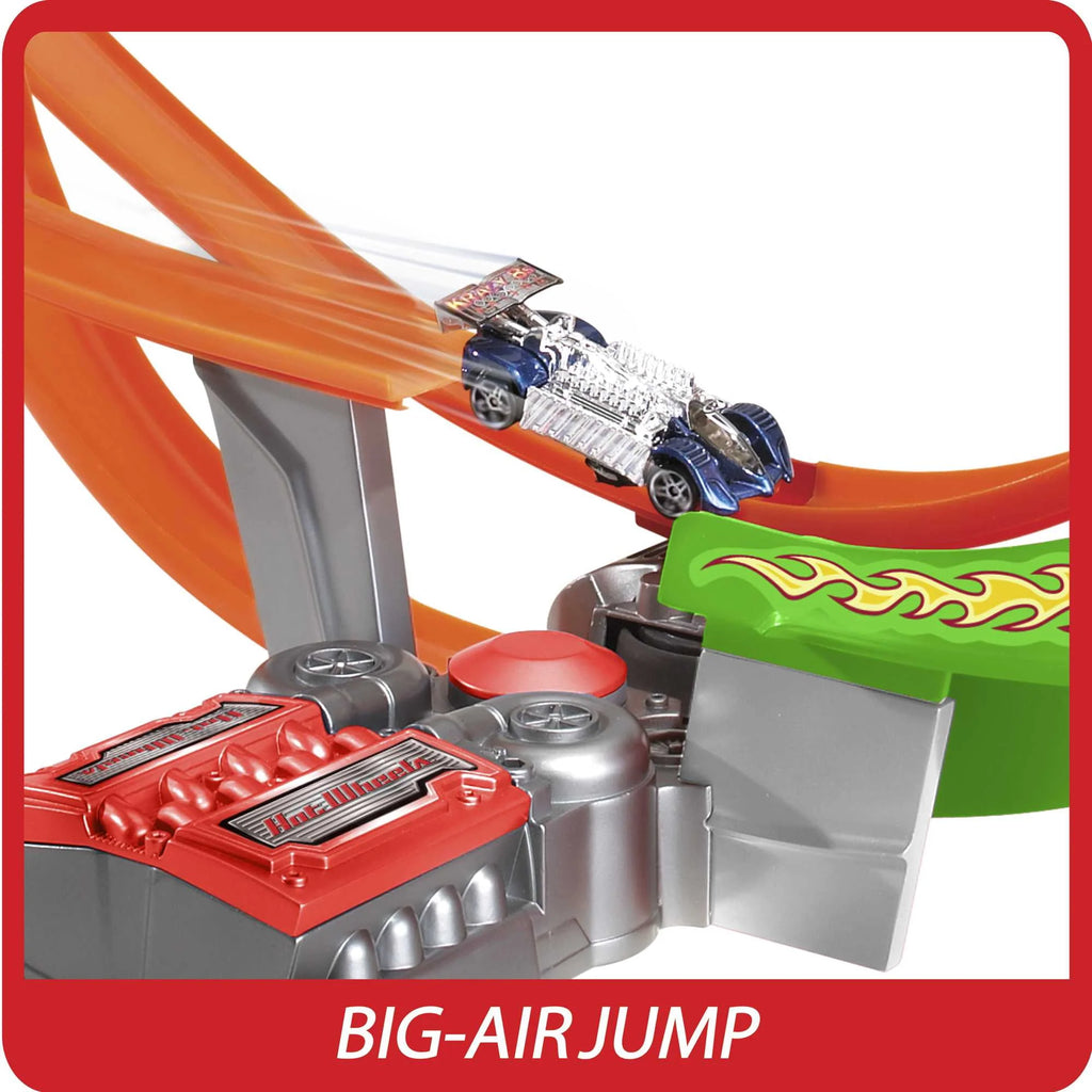 Motorized Raceway Track Set with 5 Cars 1:64 Scale U435