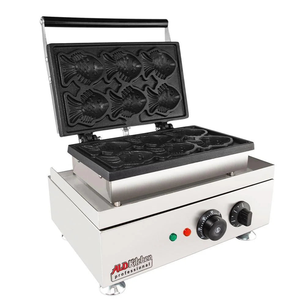 6 Small Fish Waffle Maker Stainless Steel Electric T4008