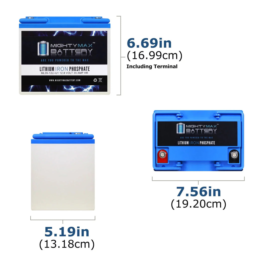 12V 35AH U1 Lithium Replacement Battery H159645