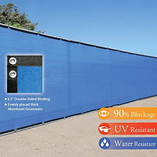 5ft Tall Royal Blue Fence Screen Privacy Screen Mesh Fabric G326