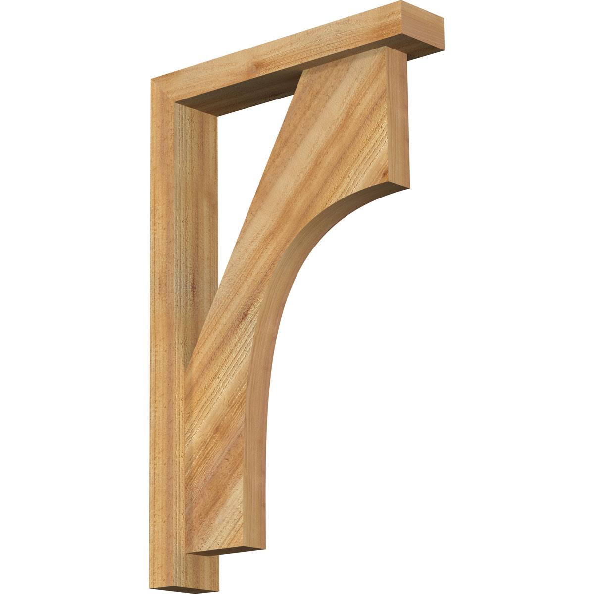 Western Red Cedar Bracket with Offset Brace B5589