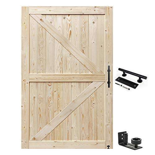 Unfinished Solid Wood Barn Door A1066
