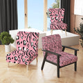 Pink Tiger and Leopard Pattern Upholstered Accent Chair A196443