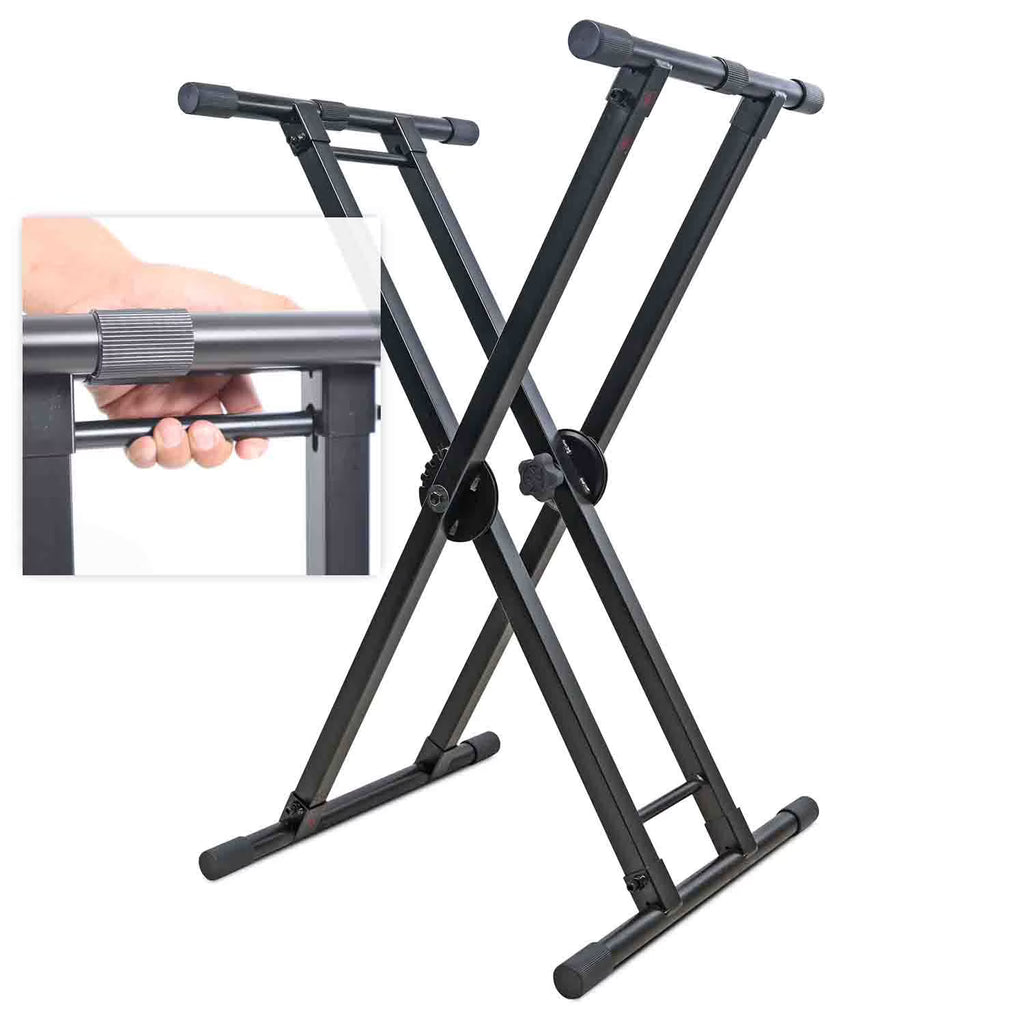 Dual-Locking Keyboard DJ Controller Case Stand X81128
