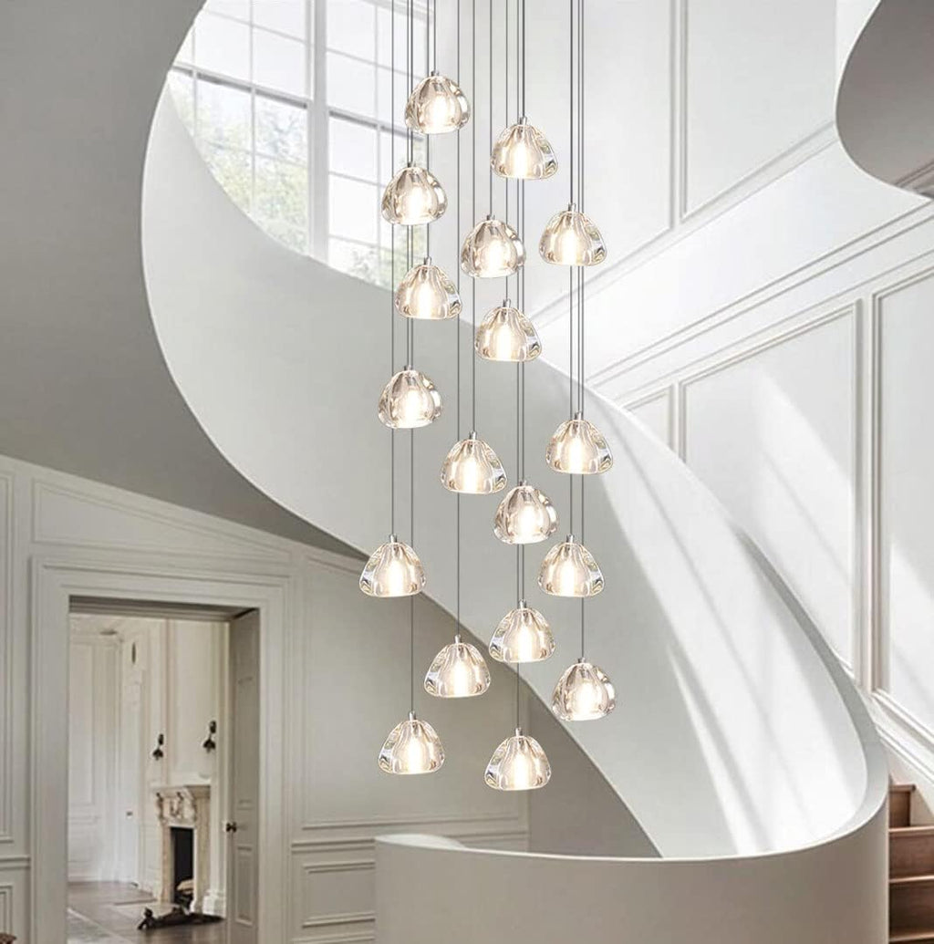 18 Lights Crystal Chandelier Pendant Light Fixture P48108