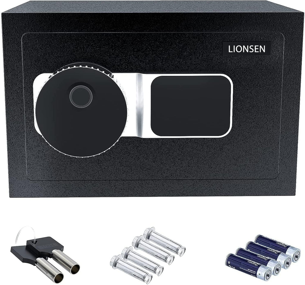 0.7 Cubic Feet Biometric Fingerprint Steel Home Safe V42646