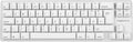 White Backlit British QWERTY Mechanical Gaming Keyboard E573084