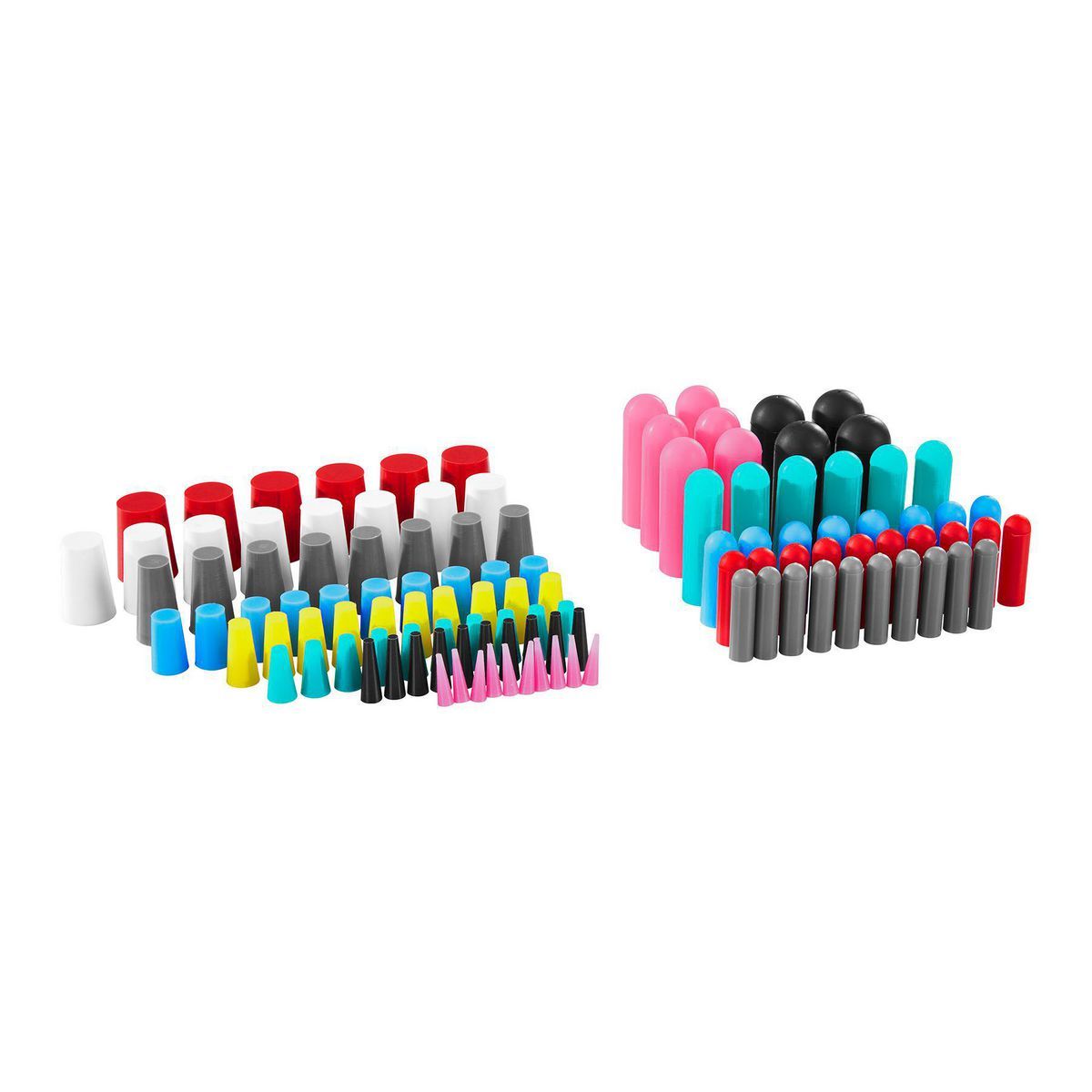 Silicone Rubber Plug and Cap Set, 116-Piece P19715