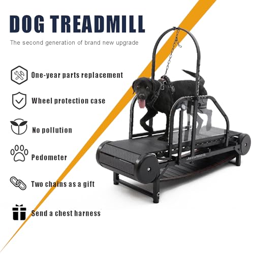 Non-Electric Dog Treadmill with Step Counter, Adjustable Incline & Brake U7376