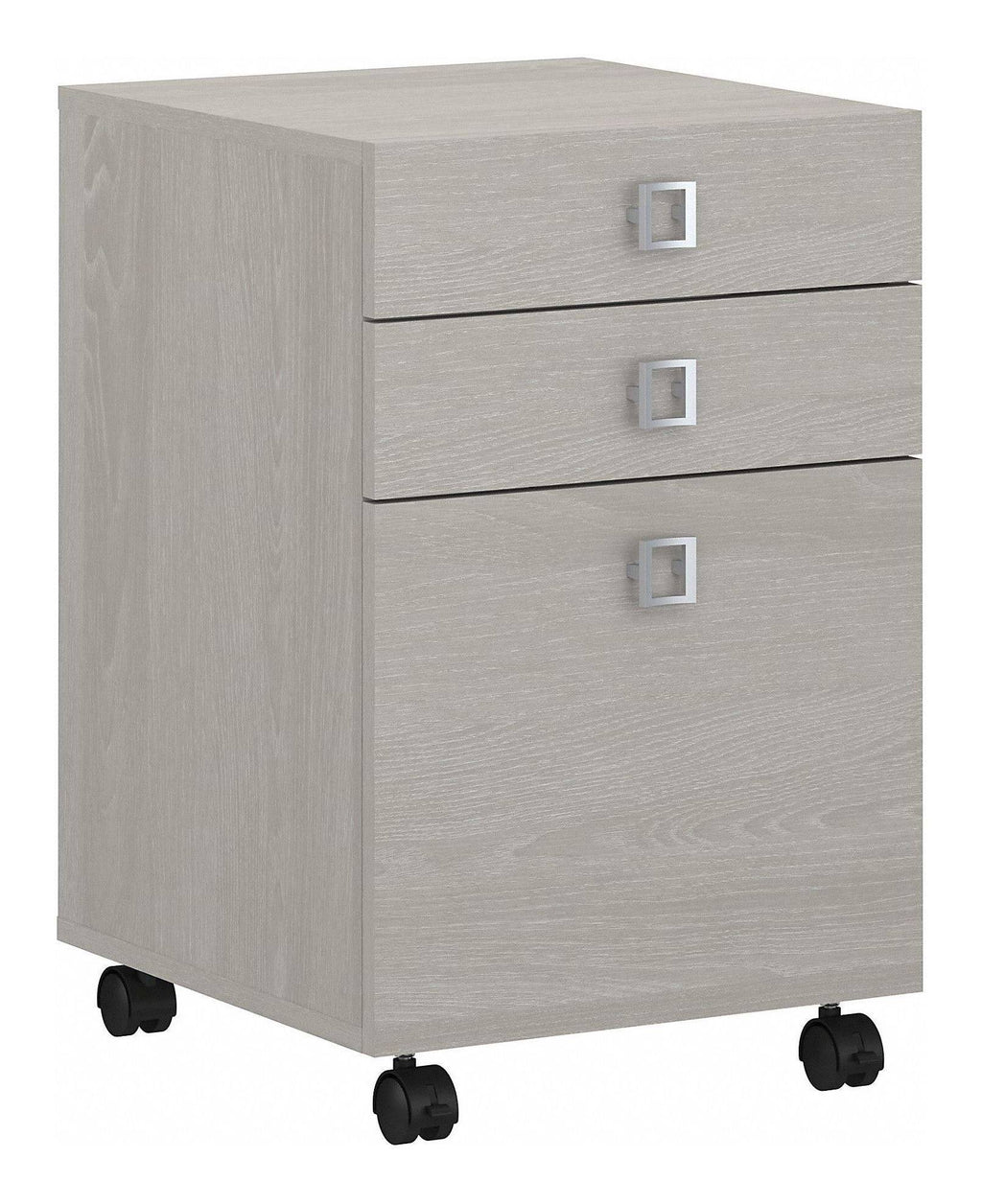 3 Drawer Mobile File Cabinet, Gray Sand D891