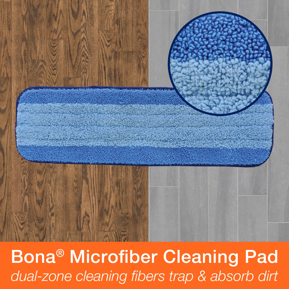 Microfiber Mop with Washable Cleaning Pad G831904