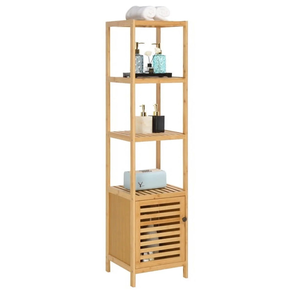 Bamboo 5 Tier Bathroom Storage Shelf M165